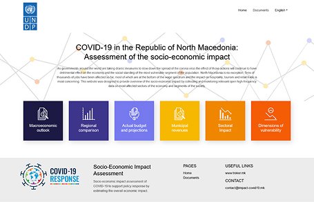Screenshot of the Home page from the Socio-Economic Impact Assessment (SEIA) website.